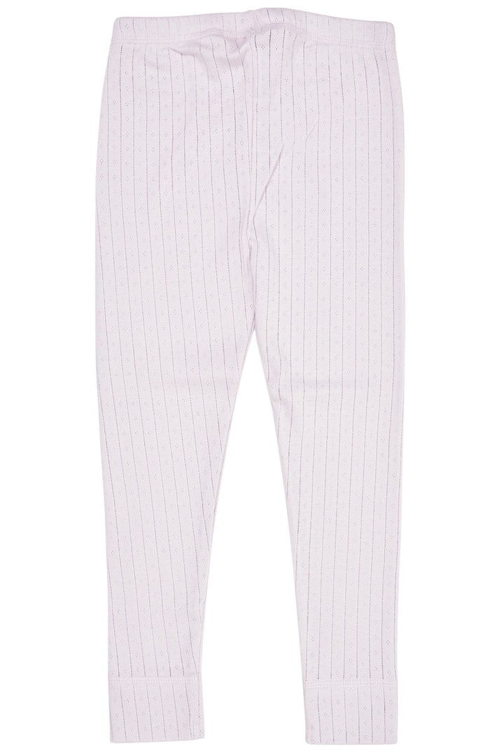 POINTELLE JUNIOR LEGGINGS W. STRING - LAVENDER