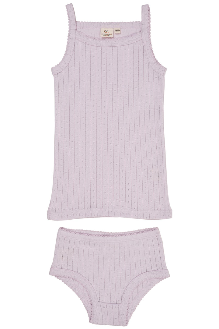 POINTELLE JUNIOR UNDERWEAR SET - LAVENDER