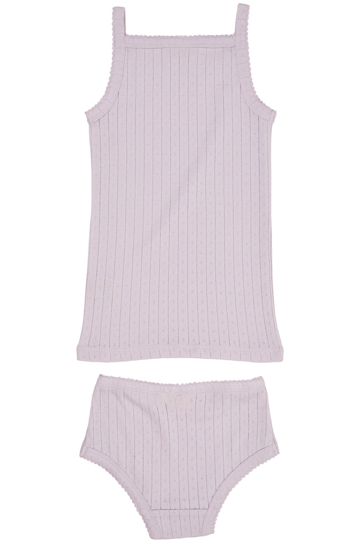 POINTELLE JUNIOR UNDERWEAR SET - LAVENDER