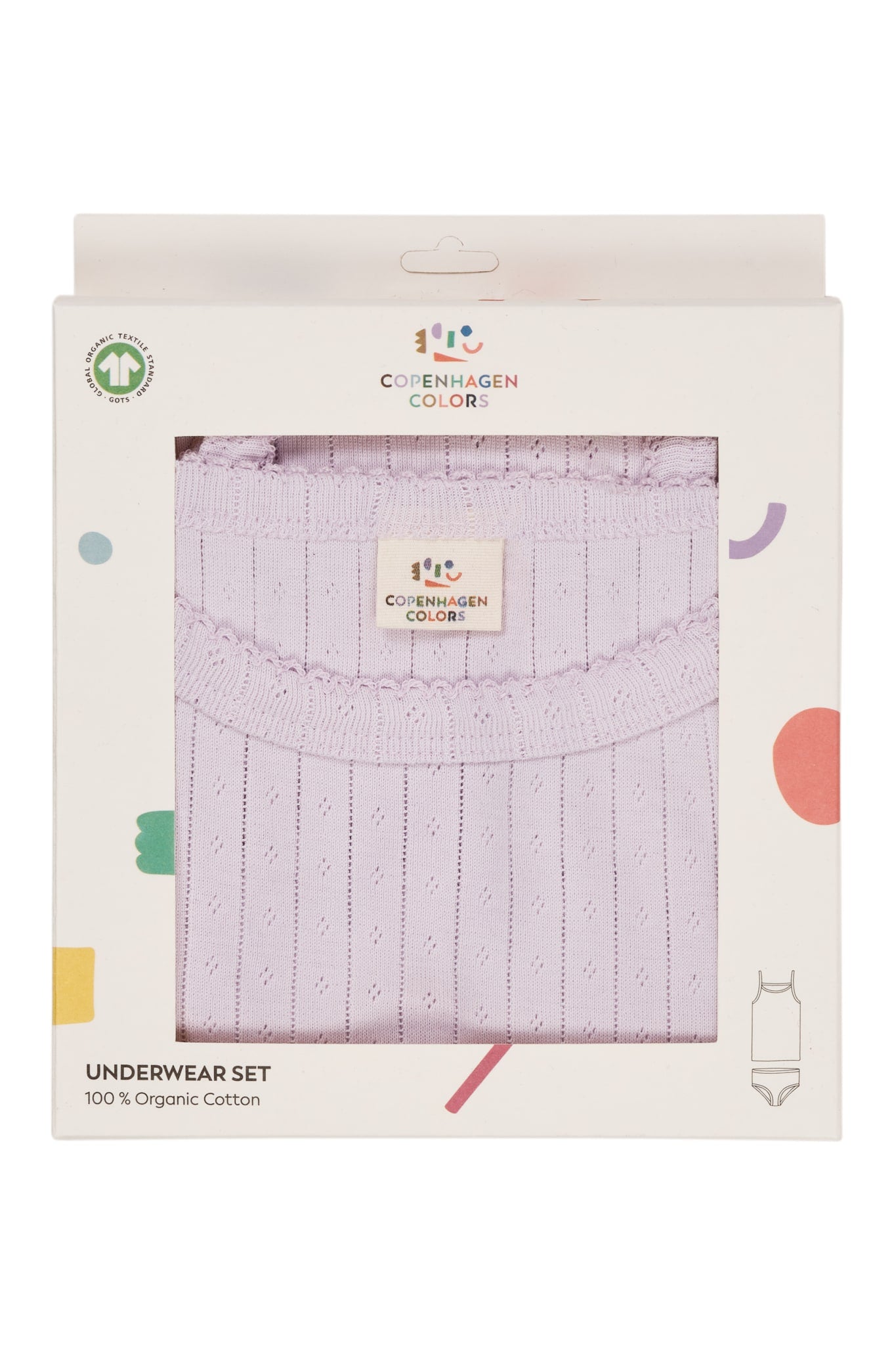 POINTELLE JUNIOR UNDERWEAR SET - LAVENDER