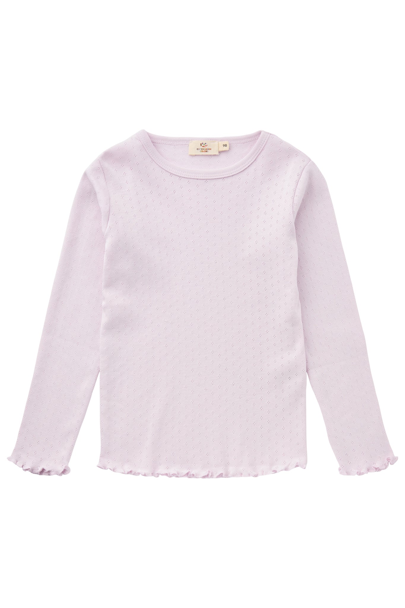 SUMMER POINTELLE LS TEE - LAVENDER