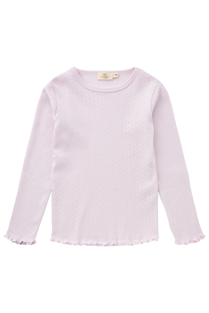 SUMMER POINTELLE LS TEE - LAVENDER