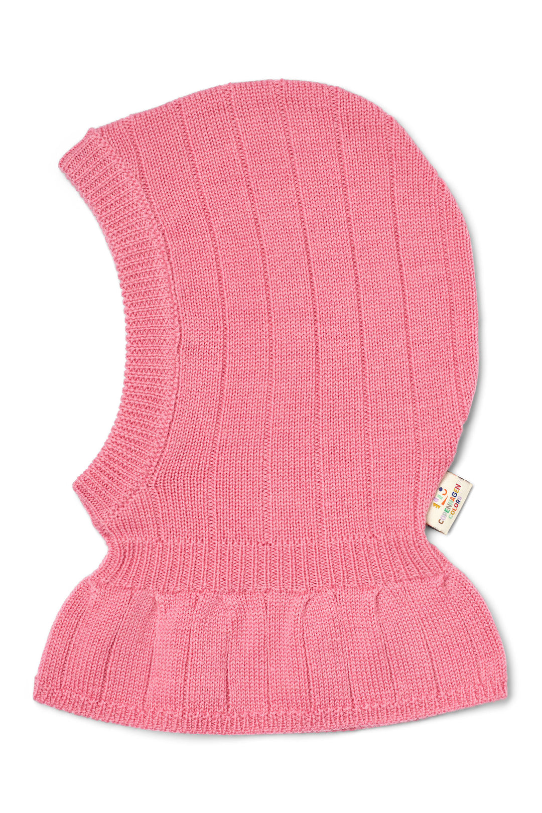 Merino Rib Knitted Balaclava - BLOSSOM PINK