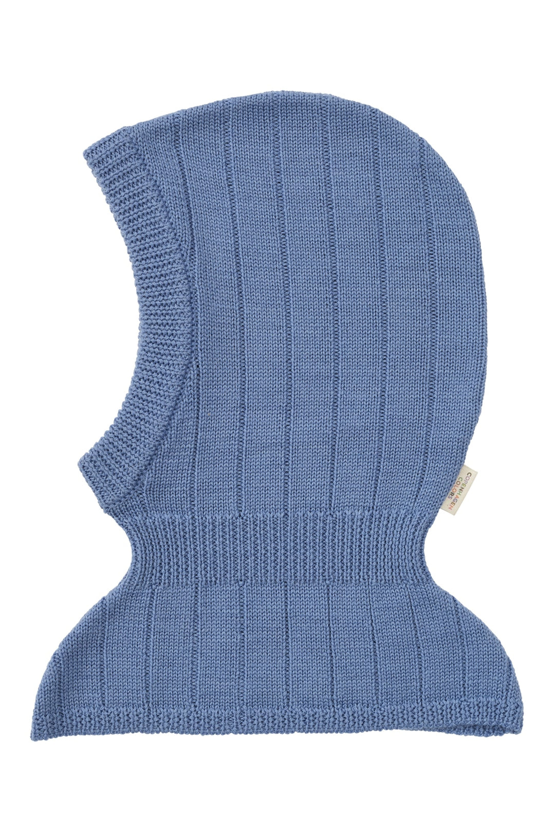 Merino Rib Knitted Balaclava - BLUE
