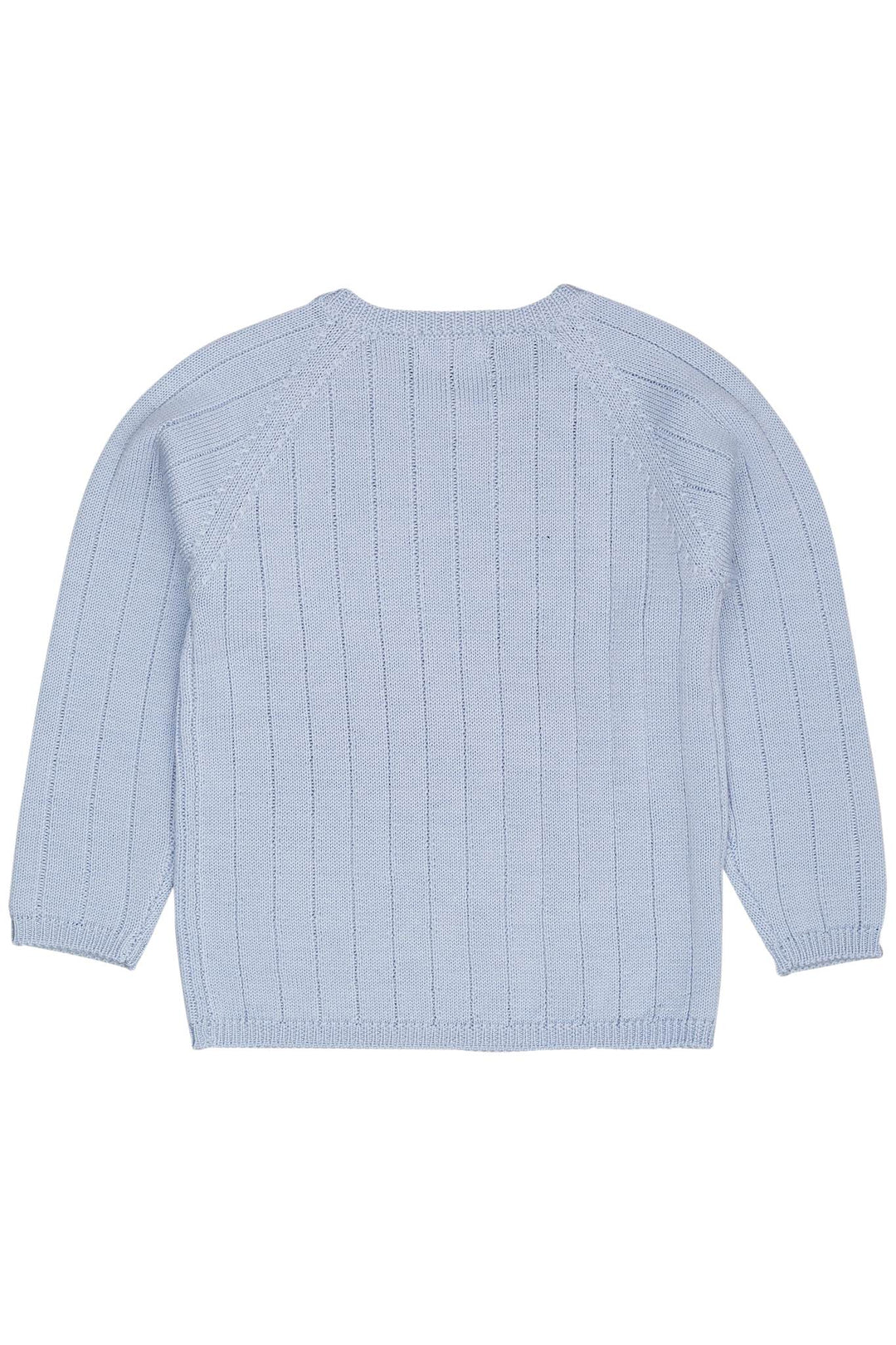 MERINO KNITTED BLOUSE - DUSTY BLUE