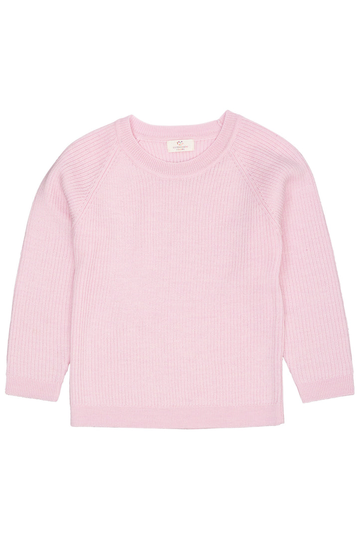 MERINO CLASSIC RIB BLOUSE - BUBBLEGUM