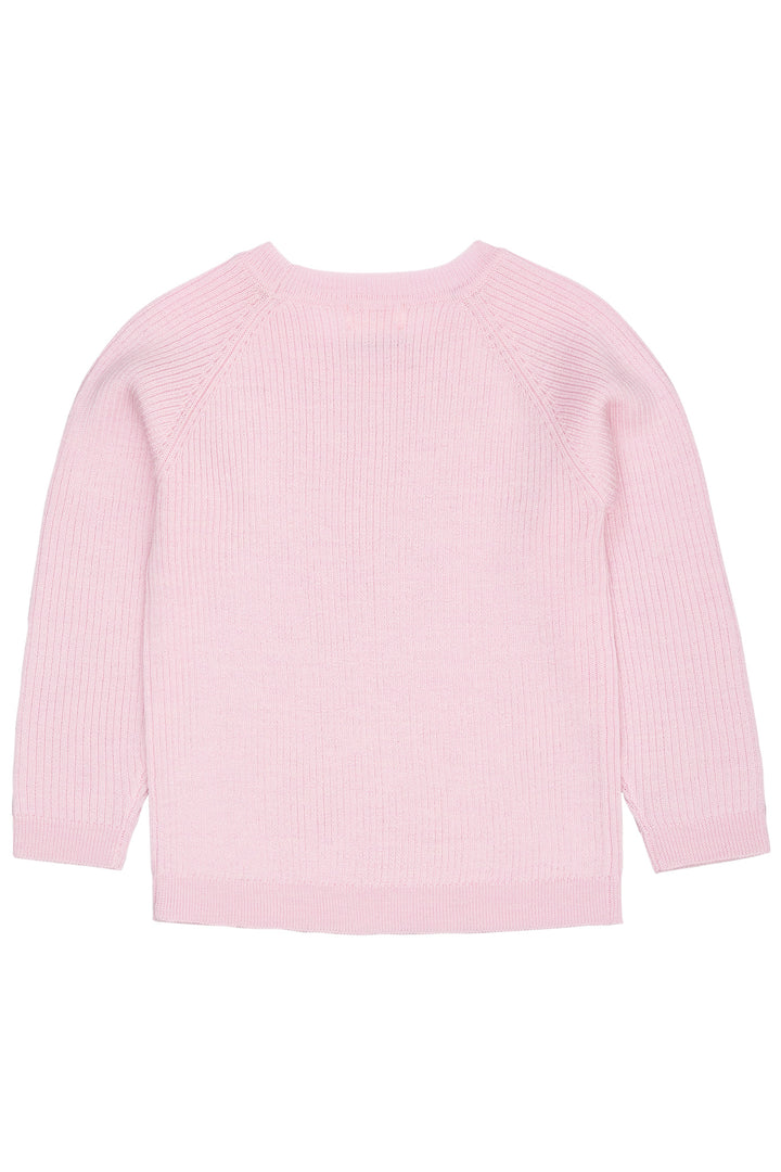MERINO CLASSIC RIB BLOUSE - BUBBLEGUM
