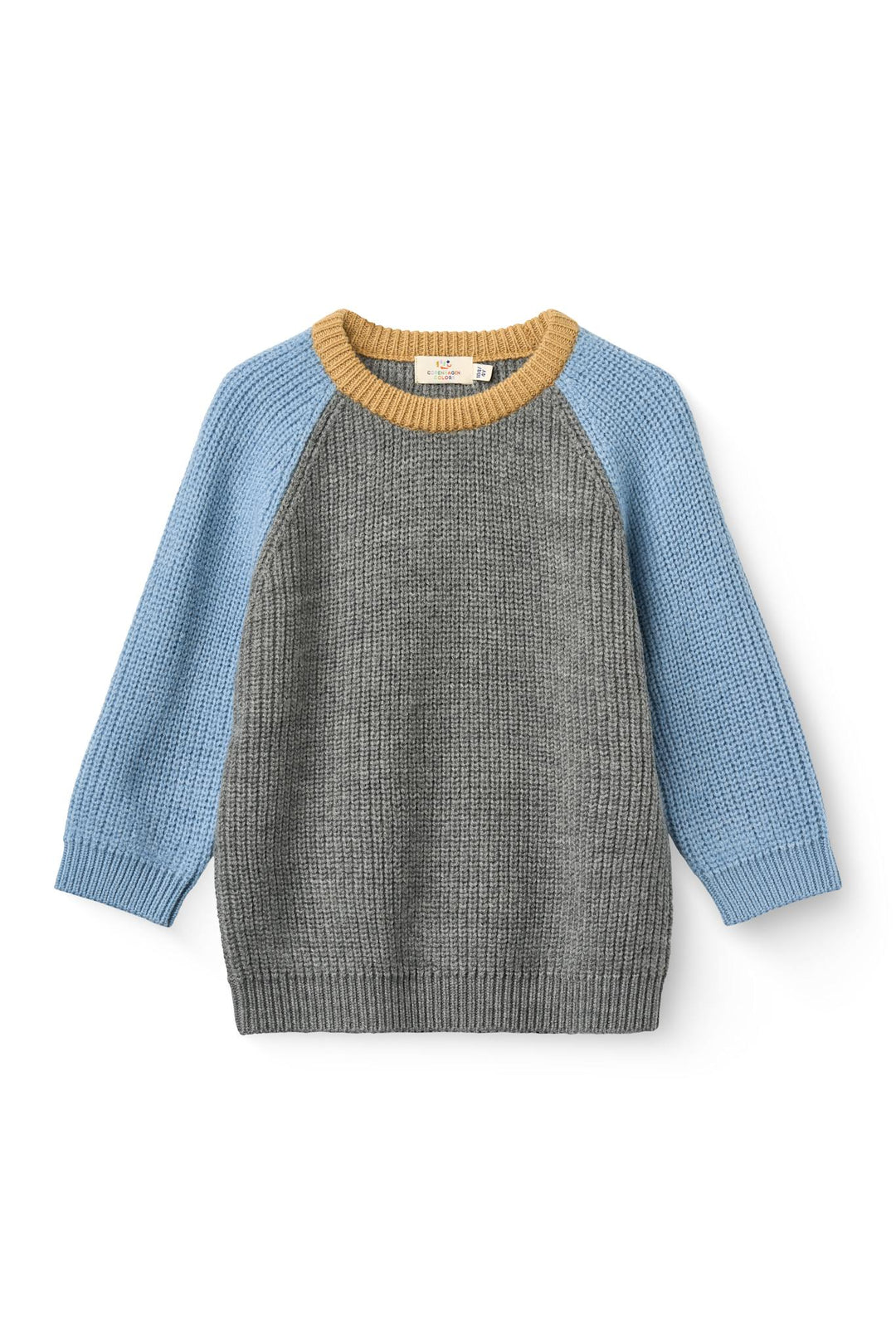 Merino Rib Knitted Blouse - Grey Melange Comb.