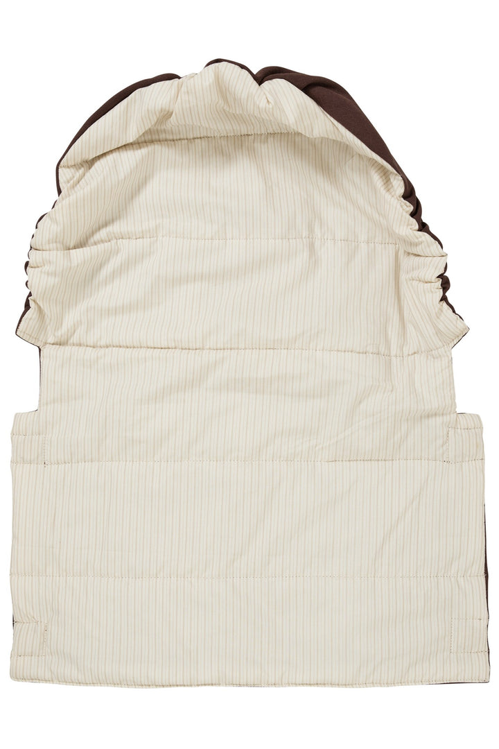 Organic Multifunctional Baby Lift - Dk. Brown w. Cream Solid Stripe