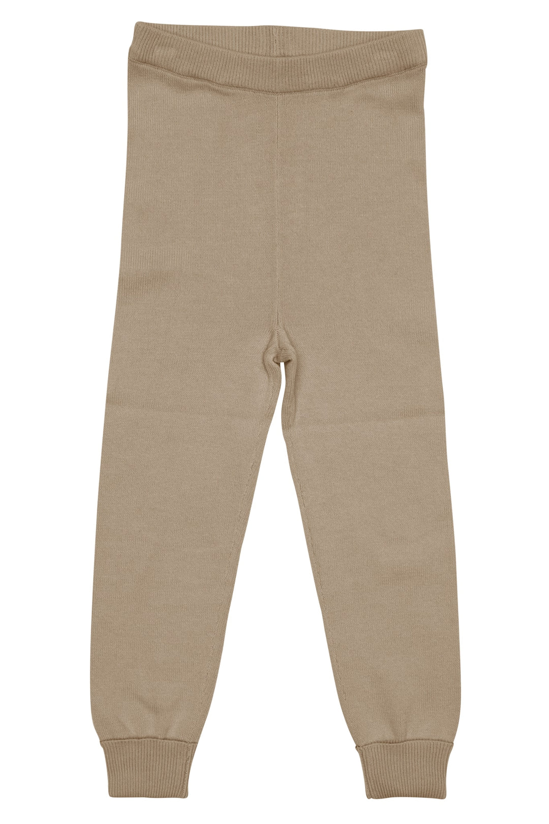 LIGHT KNITTED LEGGINGS - LT TAUPE