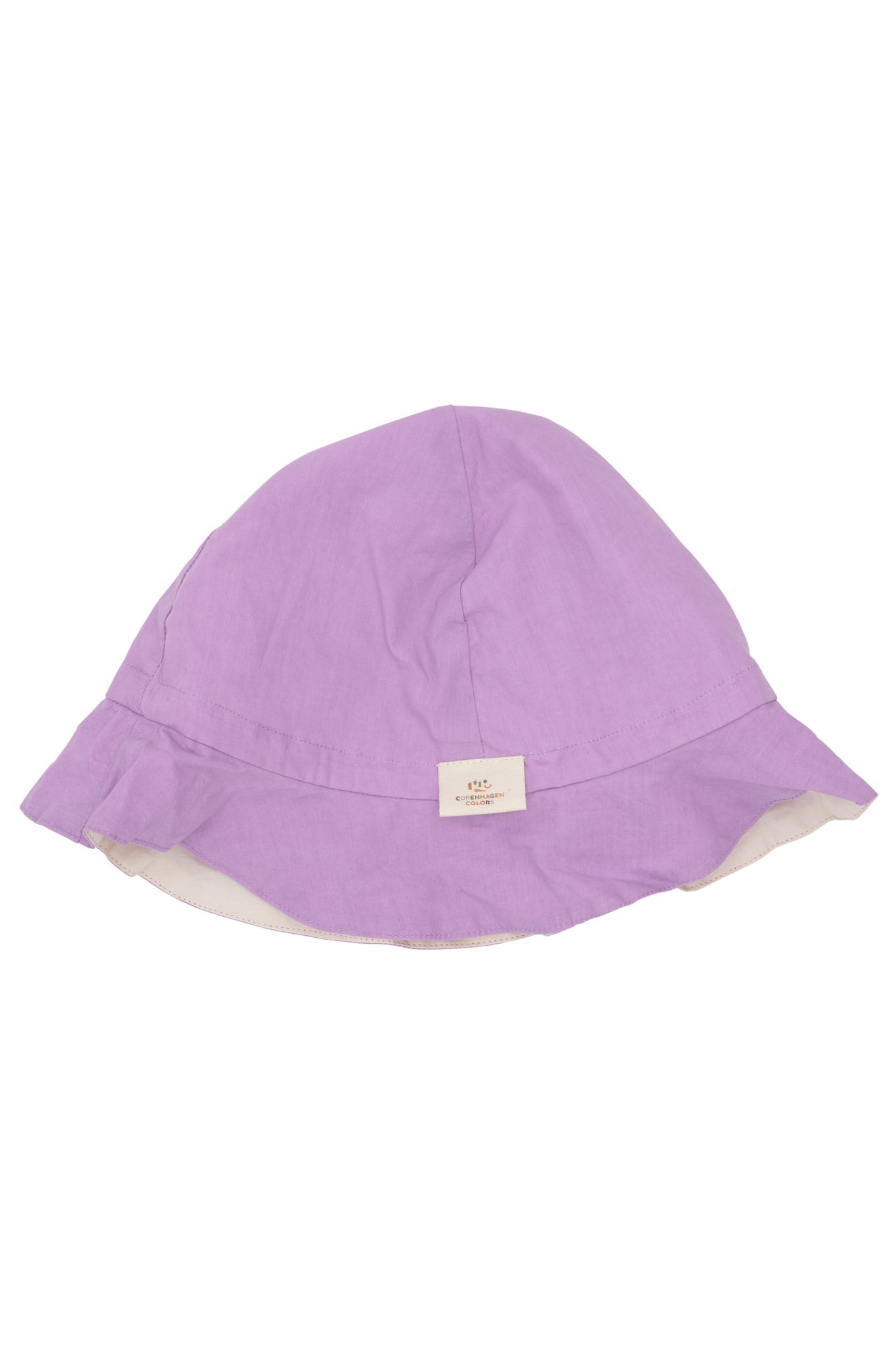 CRISP POPLIN REVERSIBLE SUMMER HAT - SOFT PINK LILAC