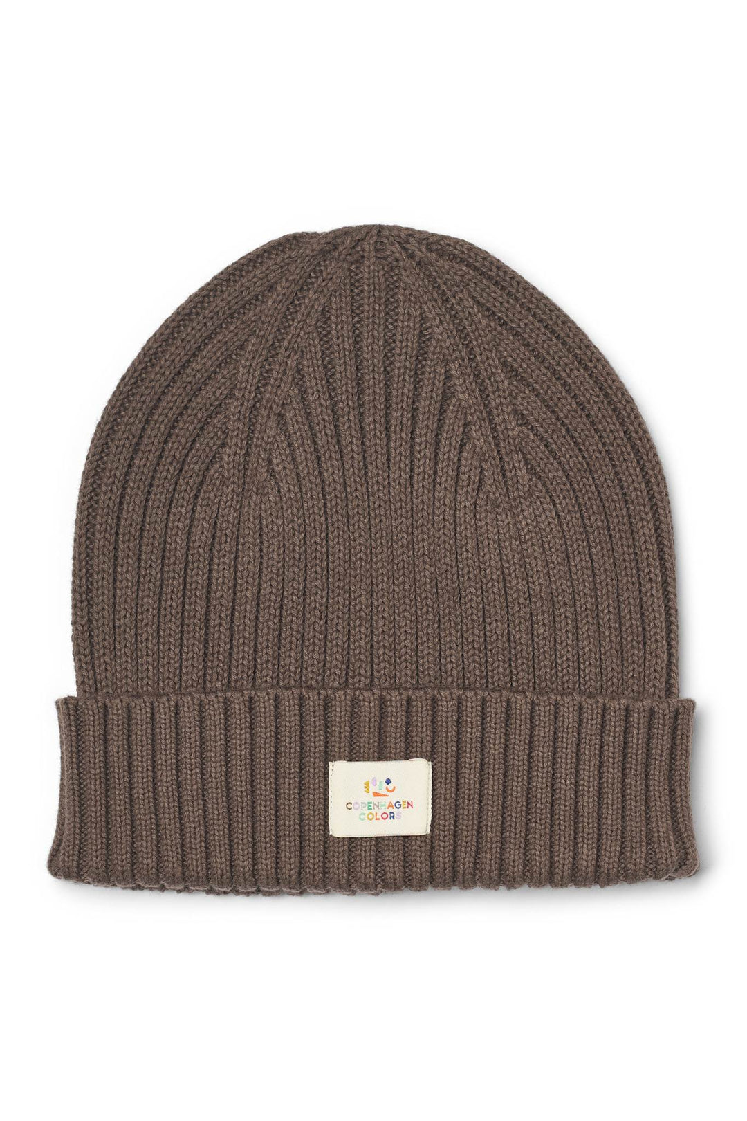 Cotton Knitted Classic Beanie - Dk. Brown