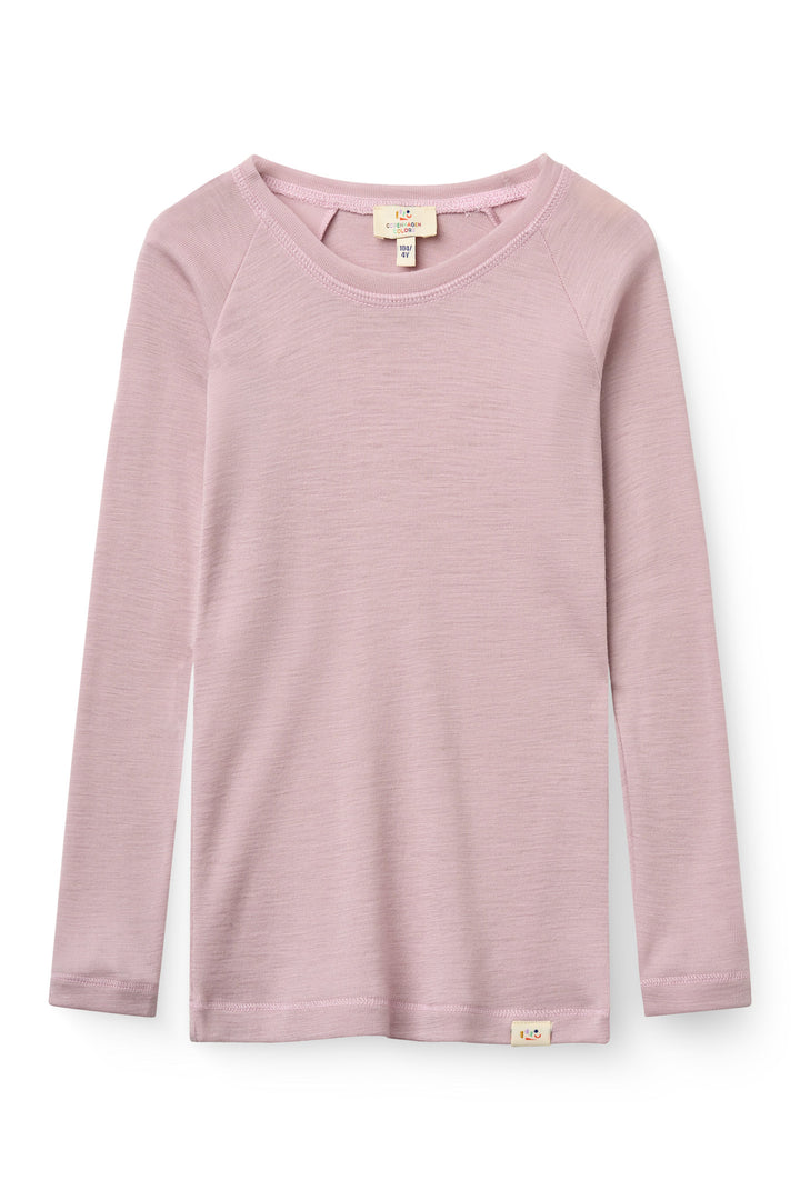 Merino Light Knitted T-Shirt LS - Violet Ice