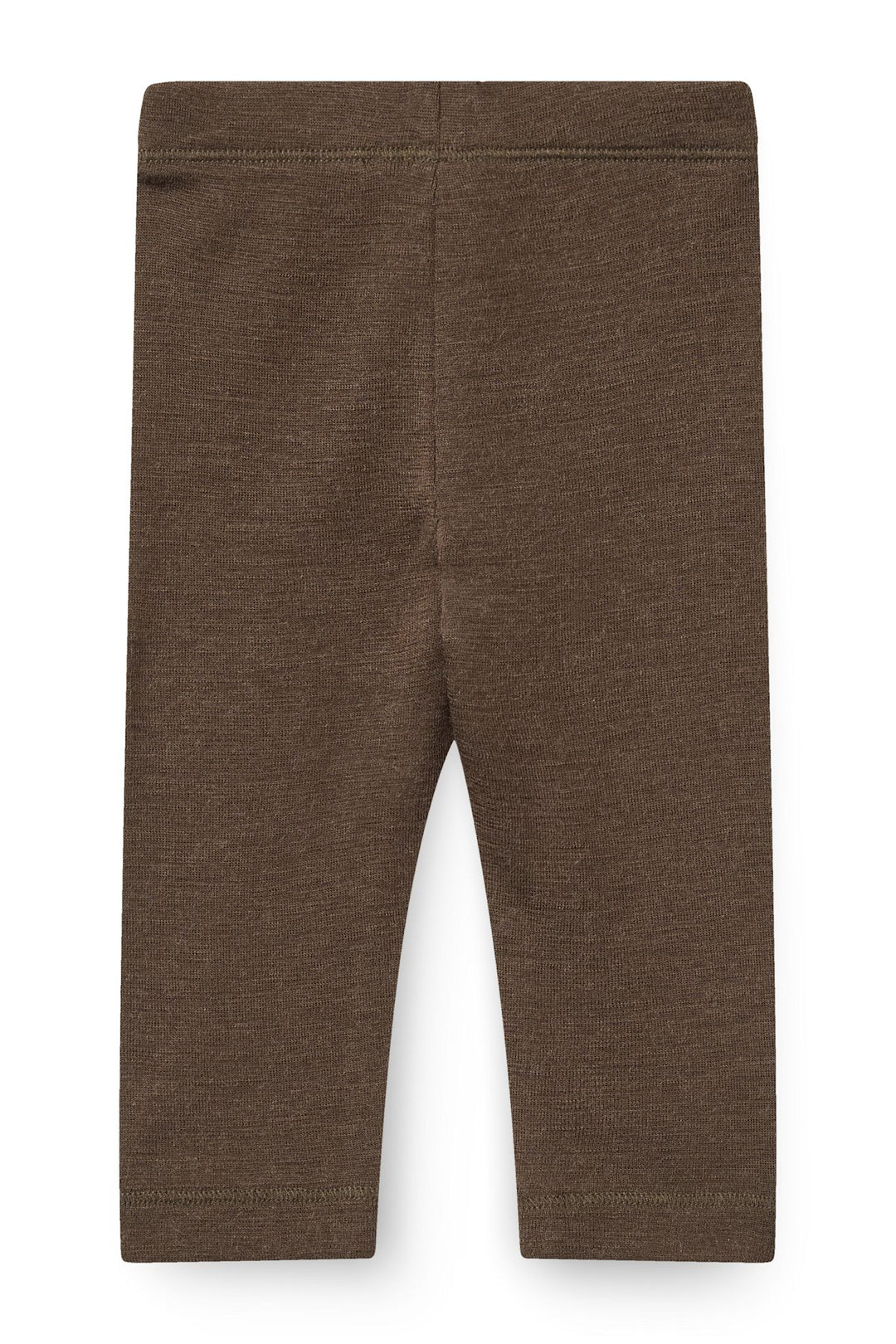 MERINO LIGHT KNITTED LEGGINGS - DK BROWN