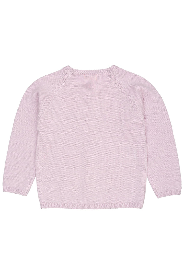 MERINO KNITTED CARDIGAN - LAVENDER
