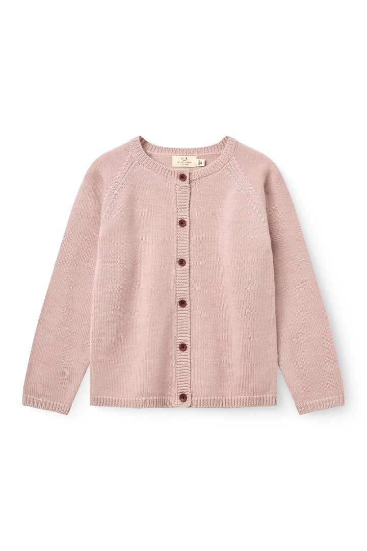 Merino Knitted Cardigan - VIOLET ICE