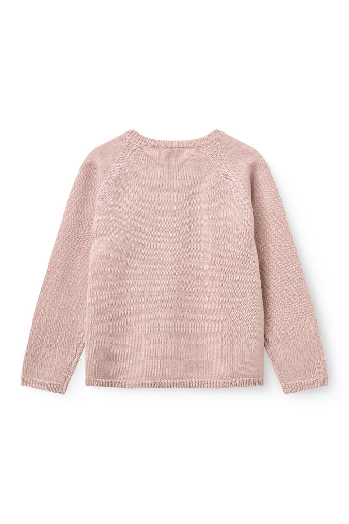 Merino Knitted Cardigan - VIOLET ICE