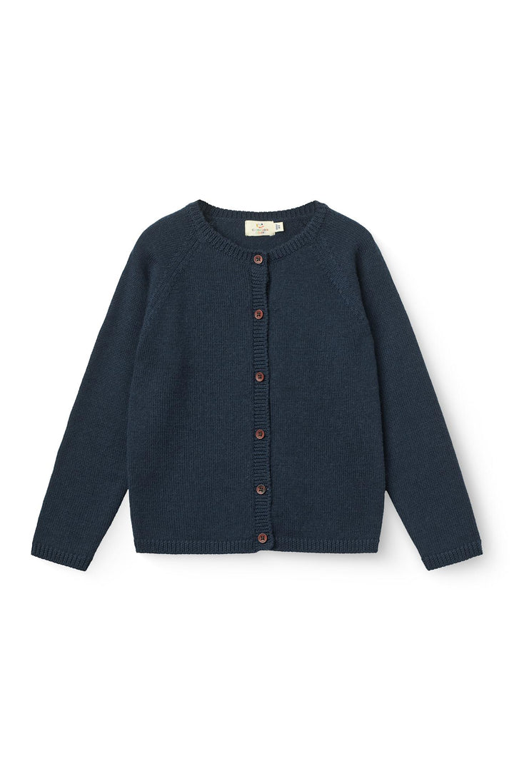 Merino Knitted Cardigan - NAVY
