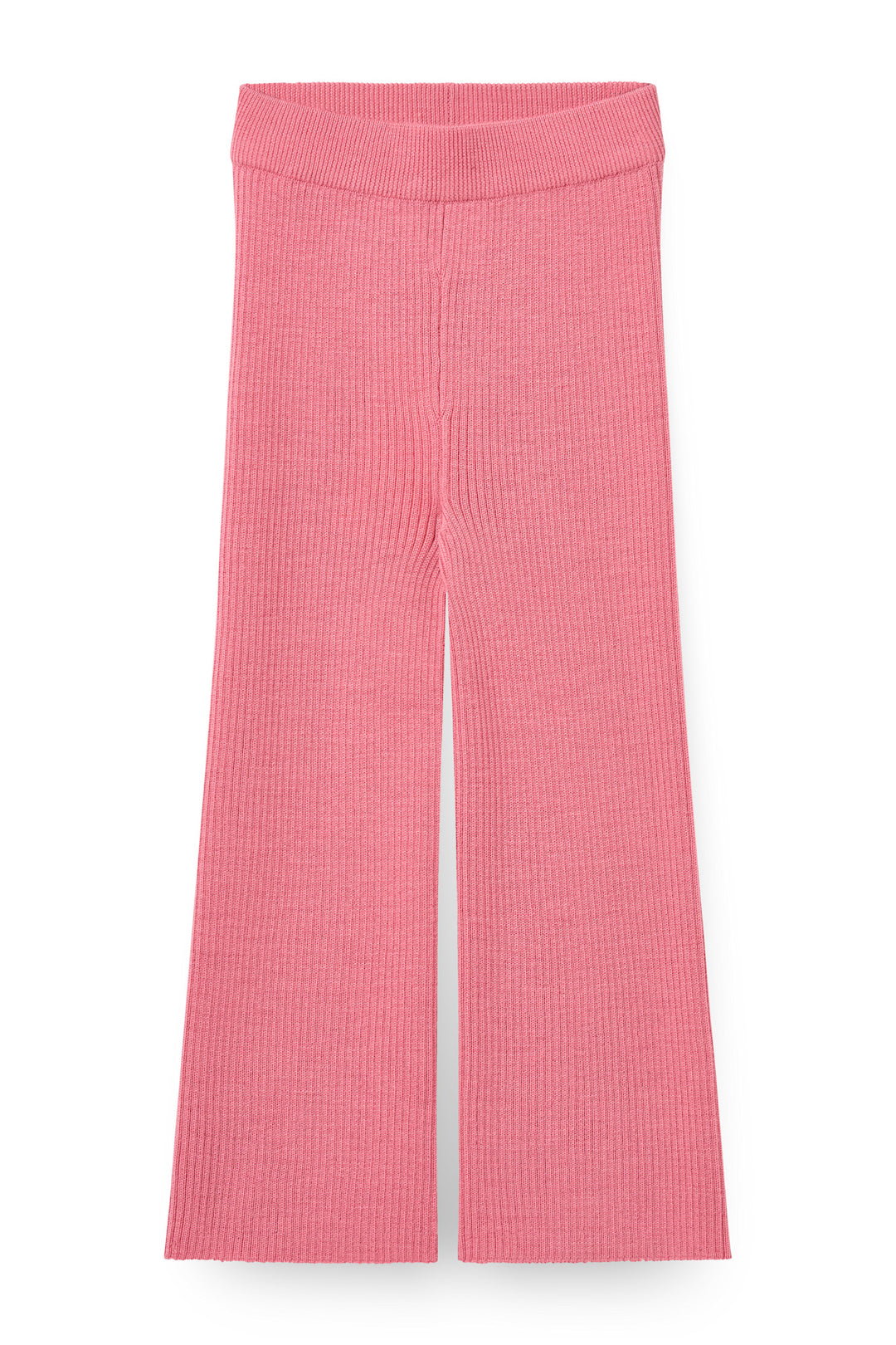 Merino Wide Rib Pants - Blossom Pink