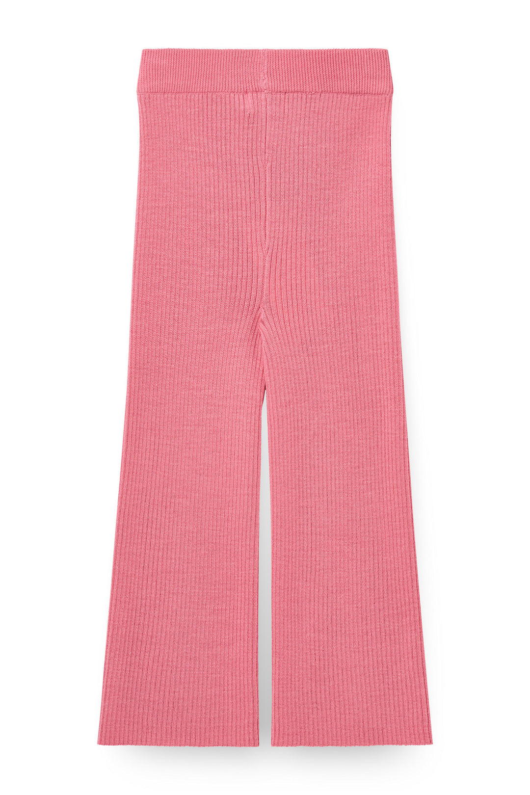 Merino Wide Rib Pants - Blossom Pink