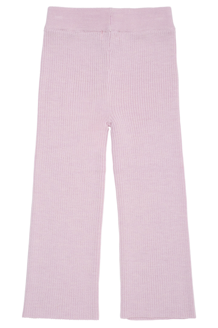 MERINO WIDE RIB PANTS - LAVENDER