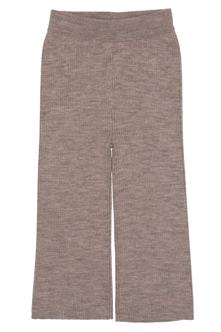 MERINO WIDE RIB PANTS - NATURAL MELANGE