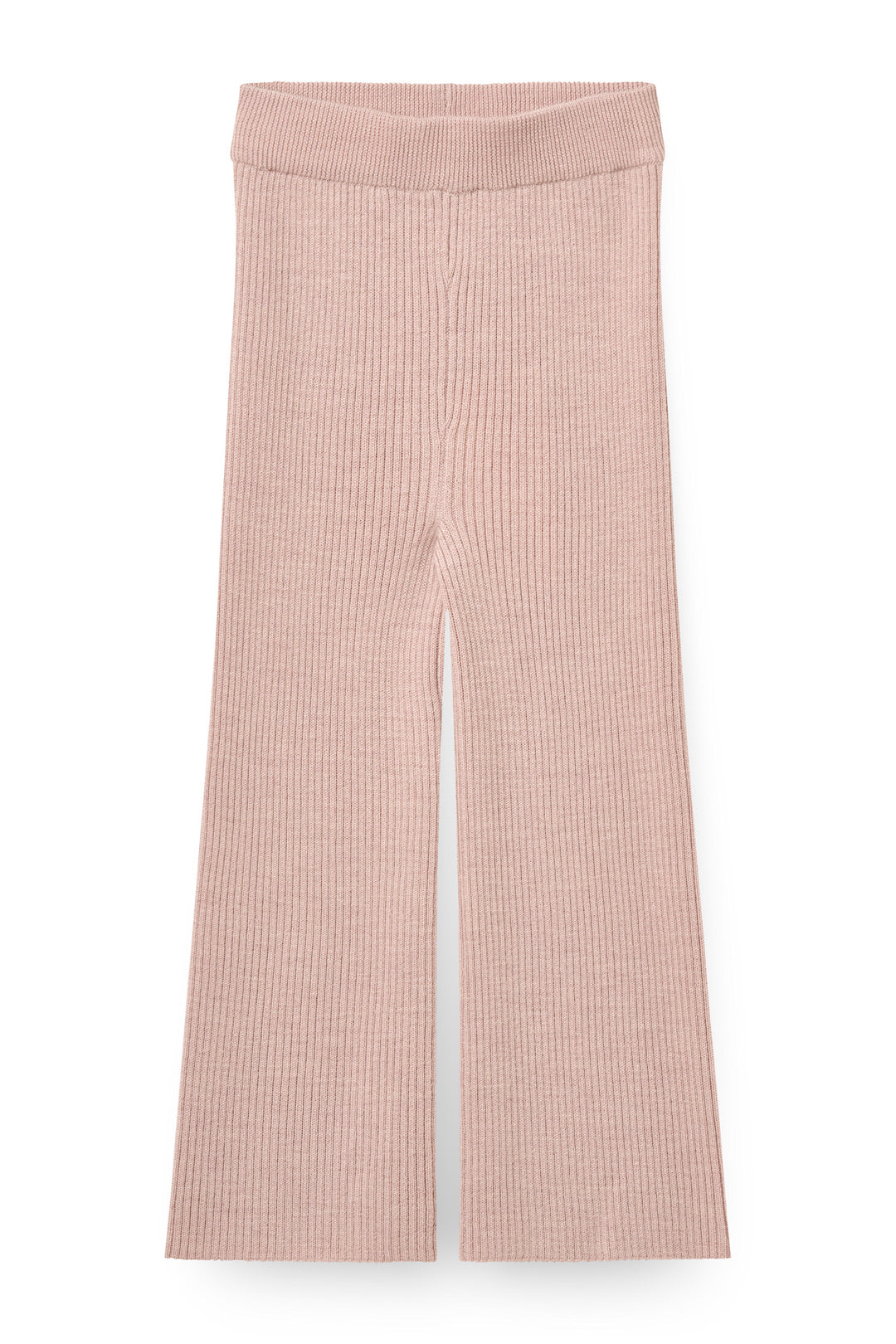 Merino Wide Rib Pants - Violet Ice