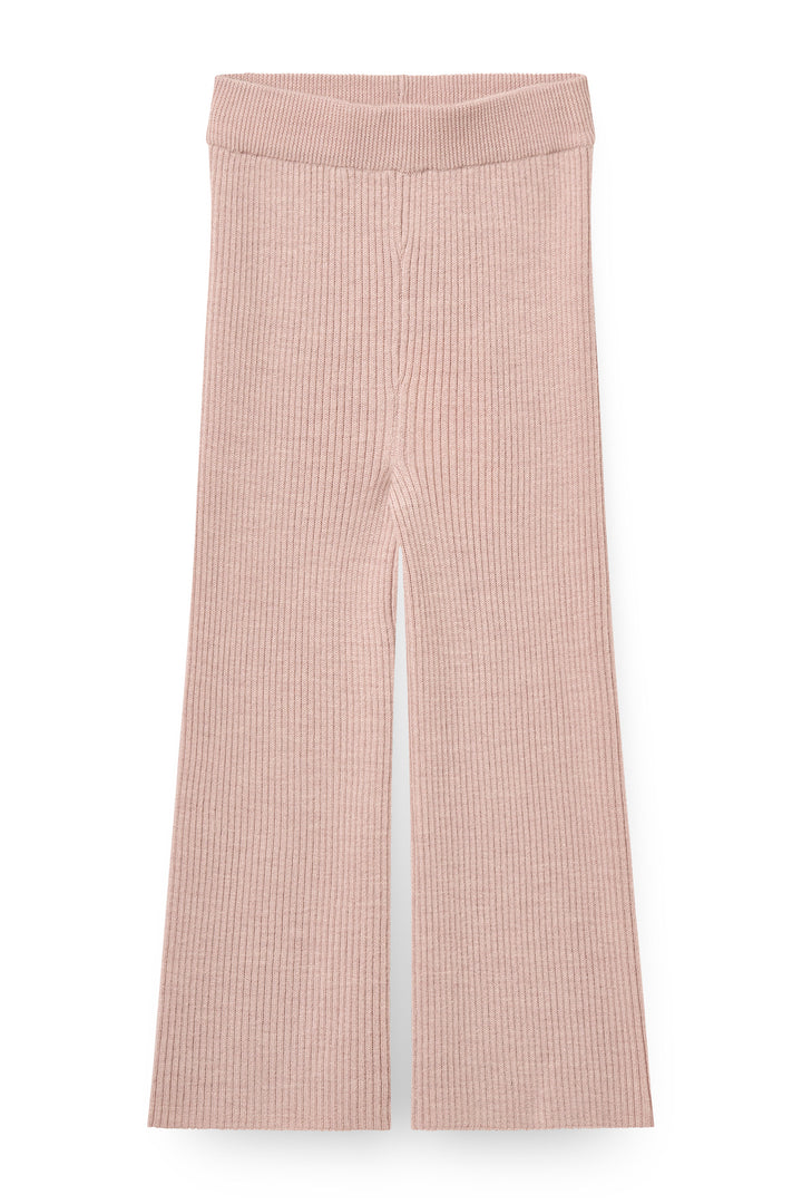 Merino Wide Rib Pants - Violet Ice