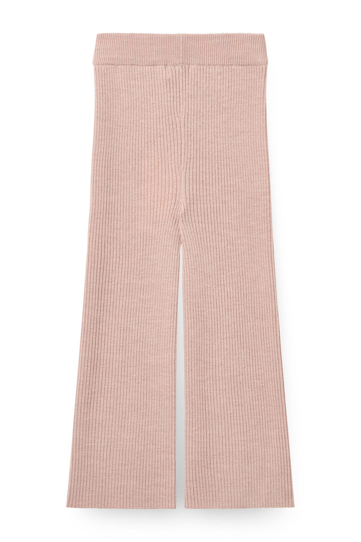 Merino Wide Rib Pants - Violet Ice