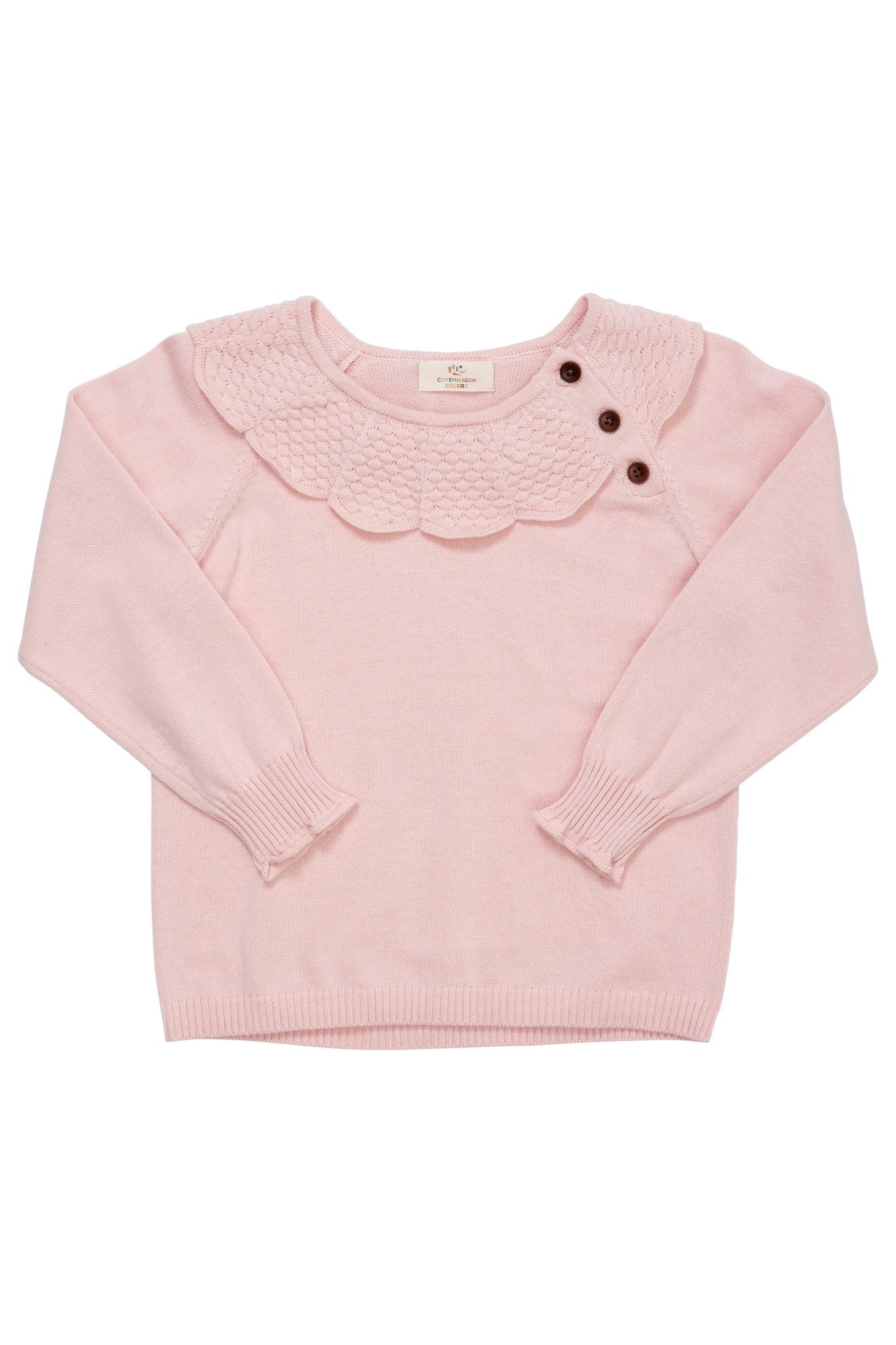 LT. KNITTED MARGUERITTE BLOUSE - DUSTY ROSE