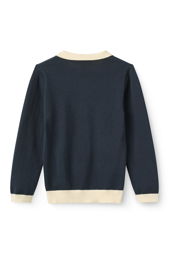 Polo w. Embroidery - Navy Rocket Comb.