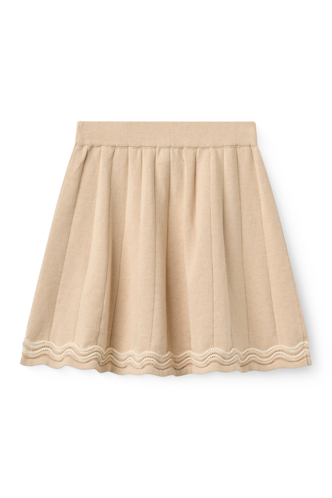 Knitted Tennis Skirt - Beige Comb.