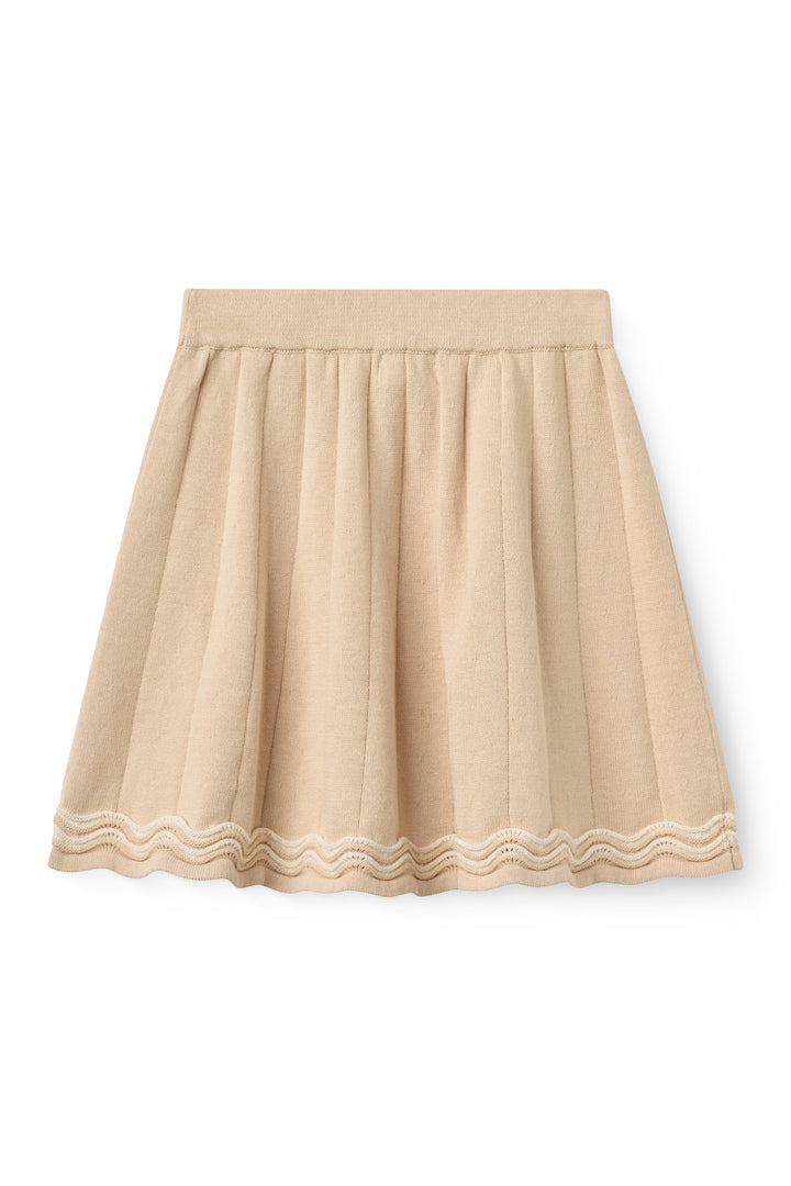 Knitted Tennis Skirt - Beige Comb.