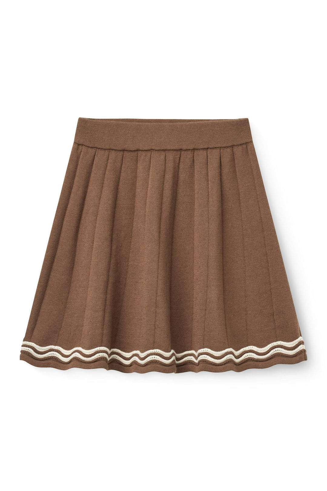 Knitted Tennis Skirt - Walnut Comb.