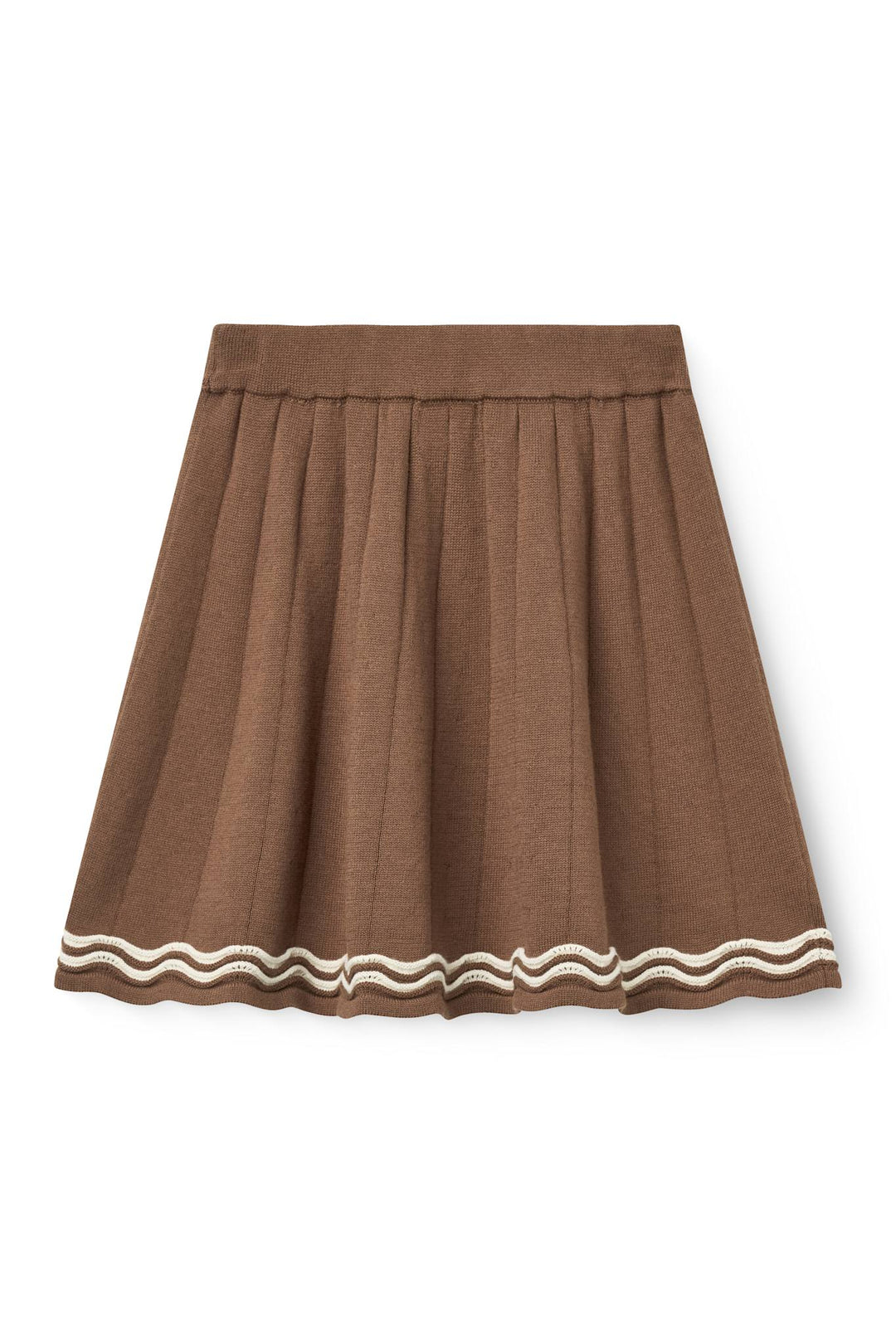 Knitted Tennis Skirt - Walnut Comb.