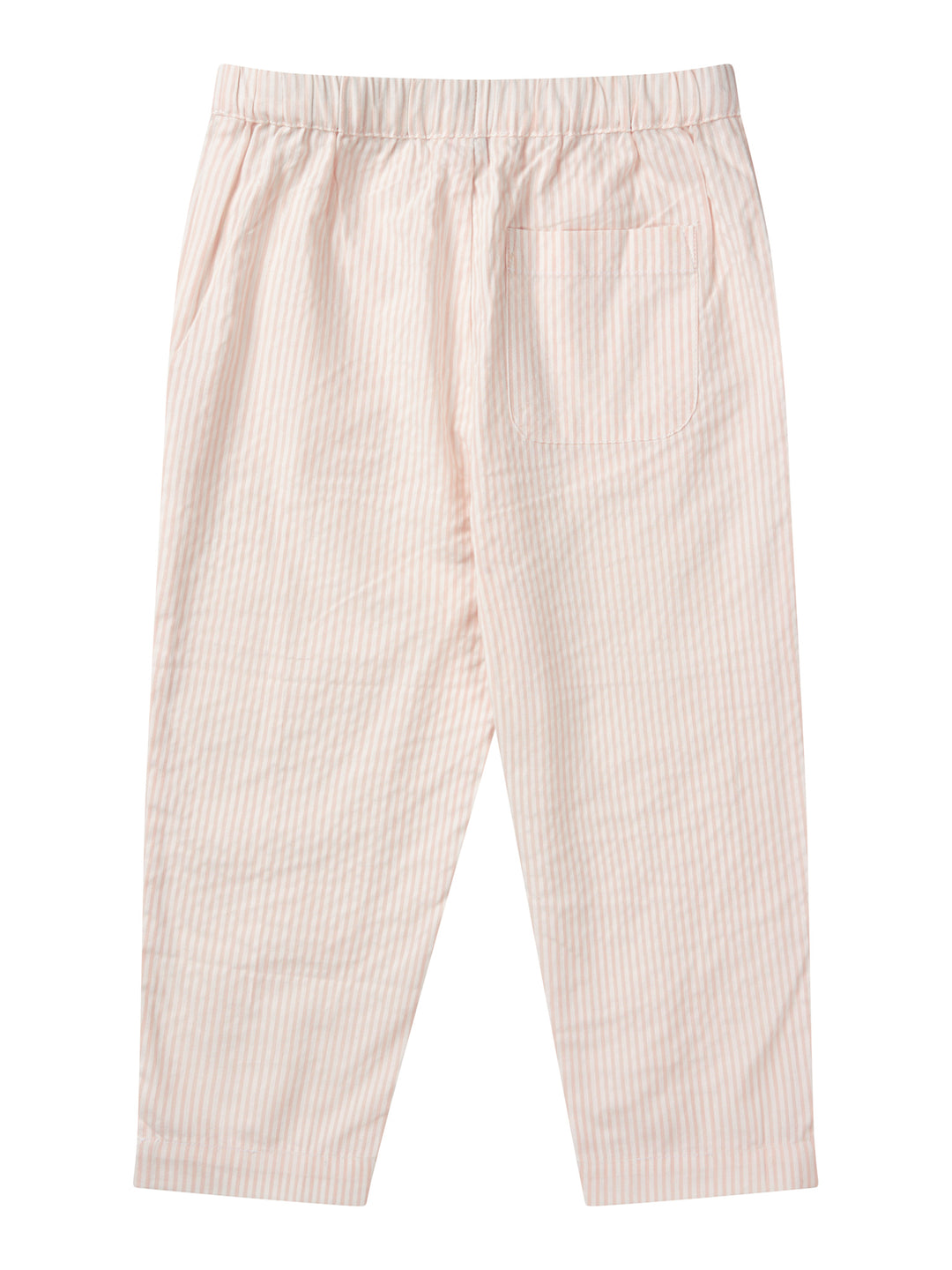 SEERSUCKER PANTS - DUSTY ROSE W CREAM STRIPE