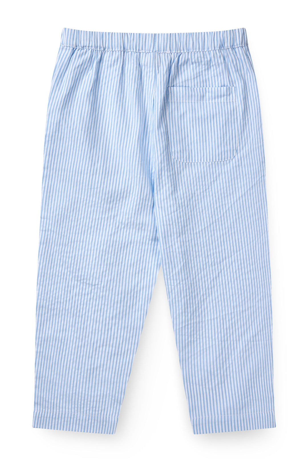 SEERSUCKER PANTS - SKY BLUE W CREAM STRIPE