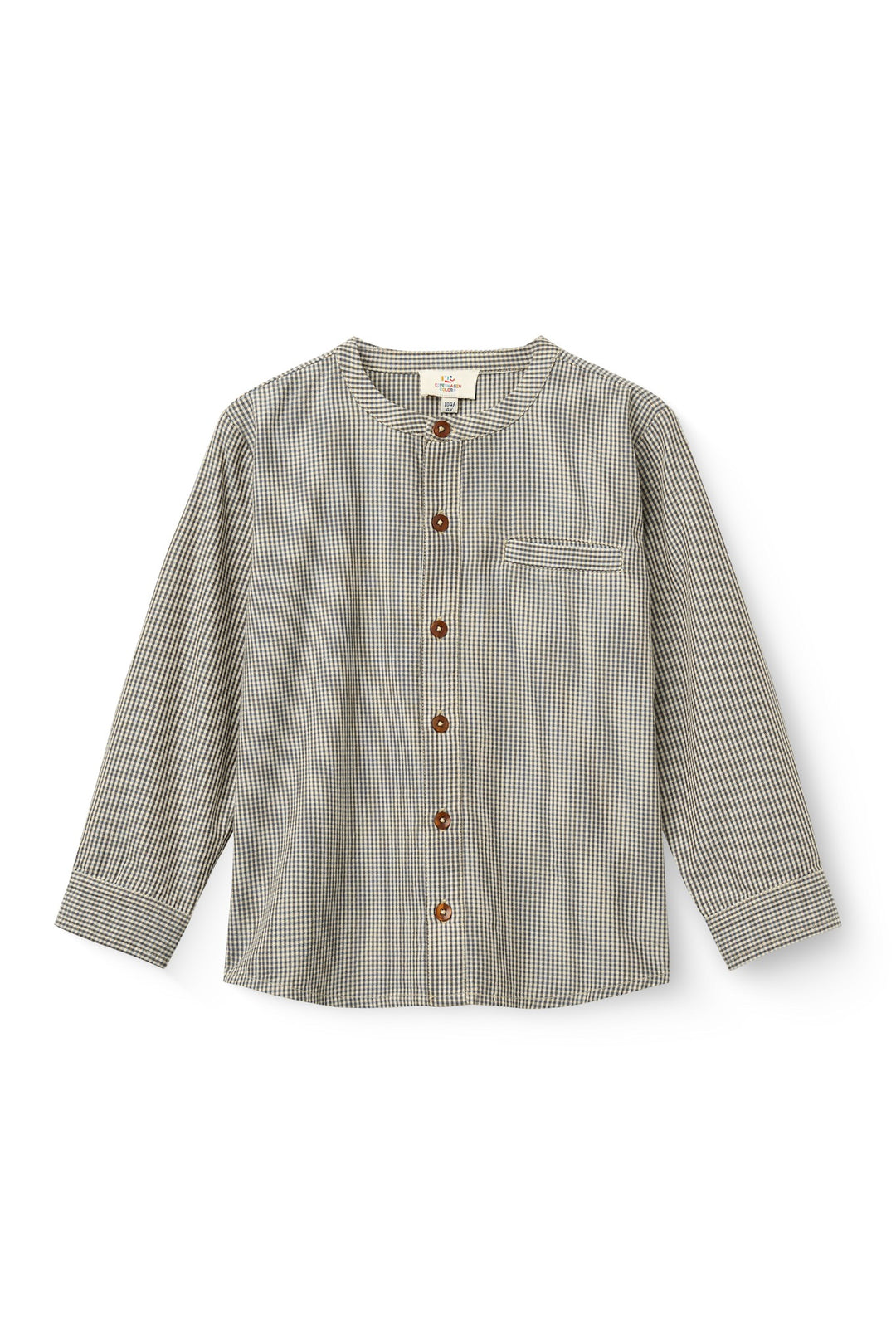 Check Shirt W. Placket - ENDLESS SKY/ BROWN CHECK COMB