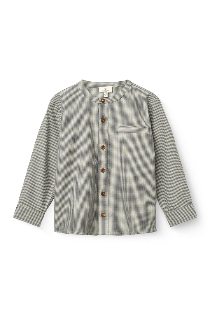 Check Shirt W. Placket - GREY CHECK COMB
