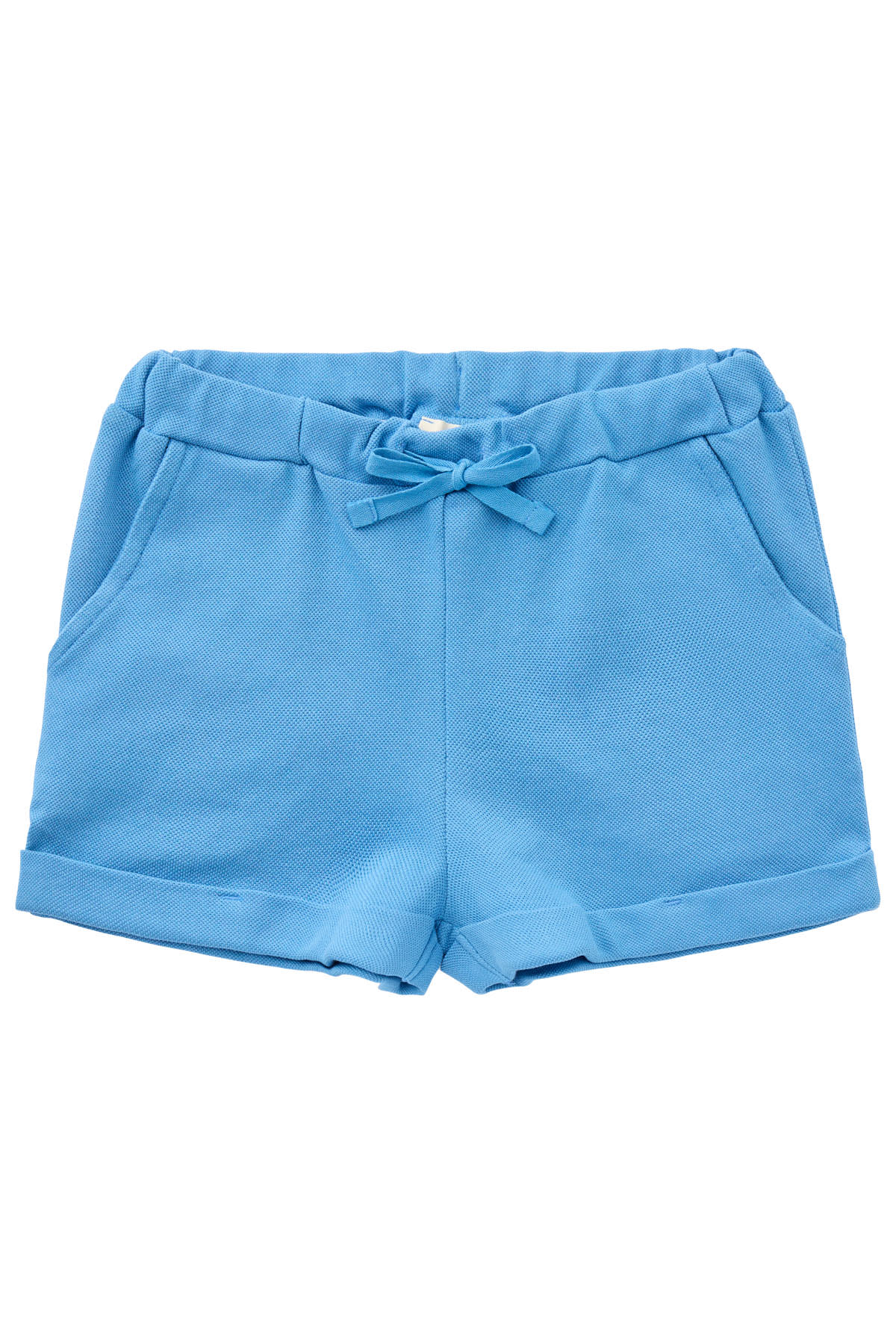 PIQUE SHORTS W. FOLD UP - SKY BLUE COMB.