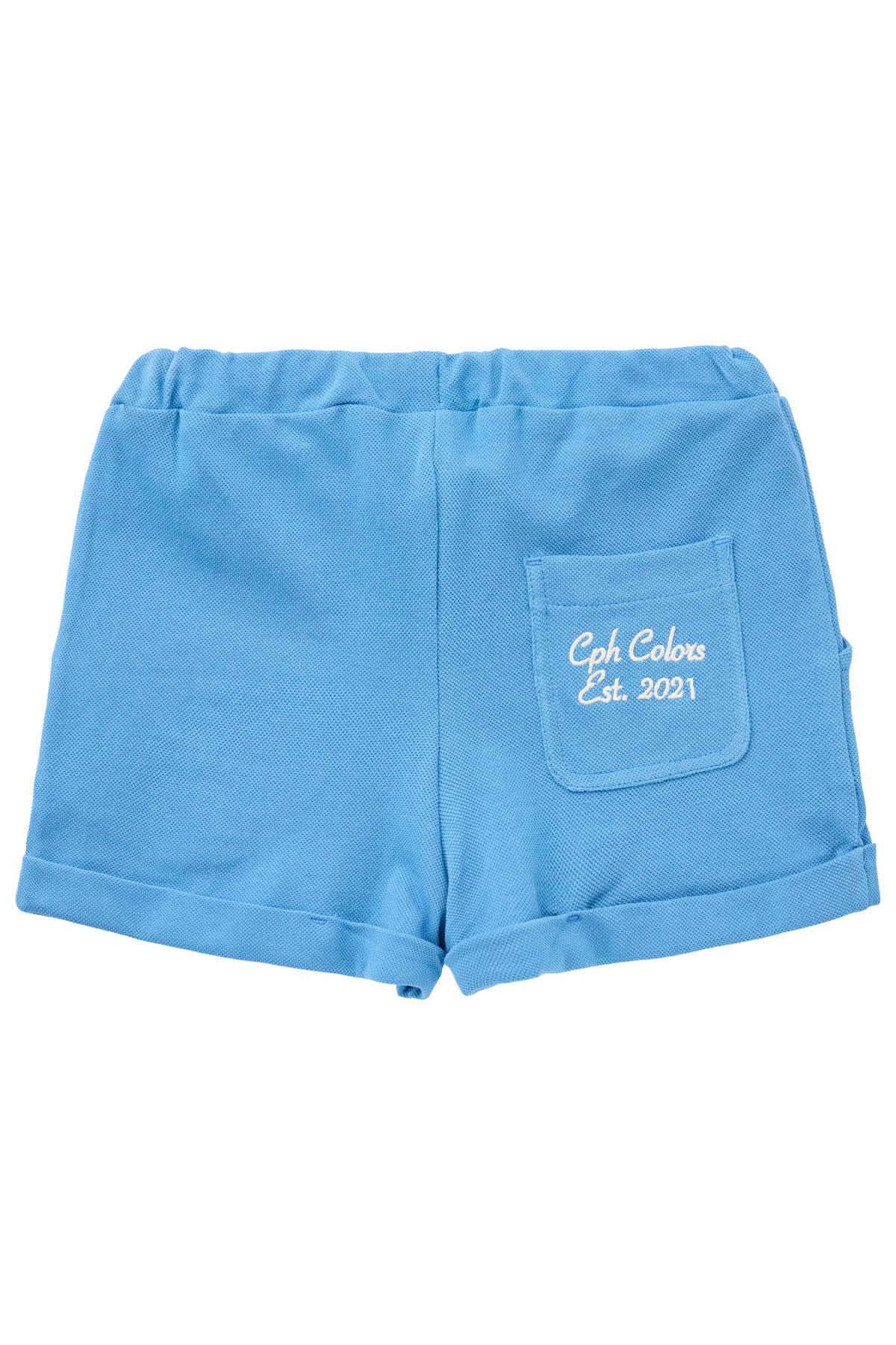 PIQUE SHORTS W. FOLD UP - SKY BLUE COMB.