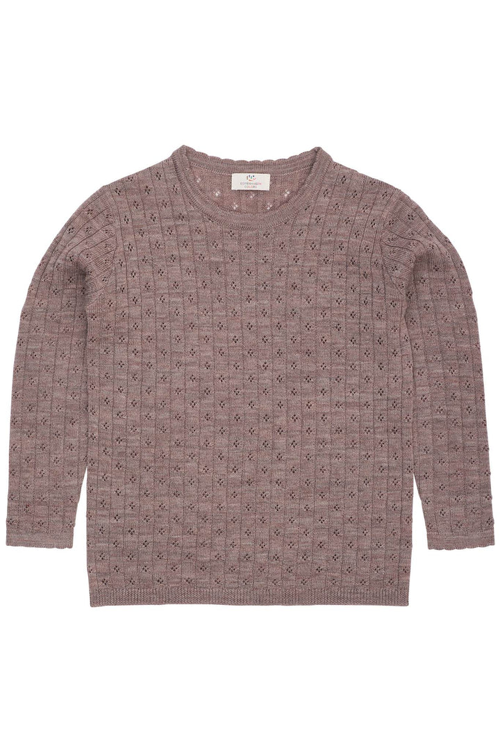 MERINO CLASSIC POINTELLE BLOUSE - NATURAL