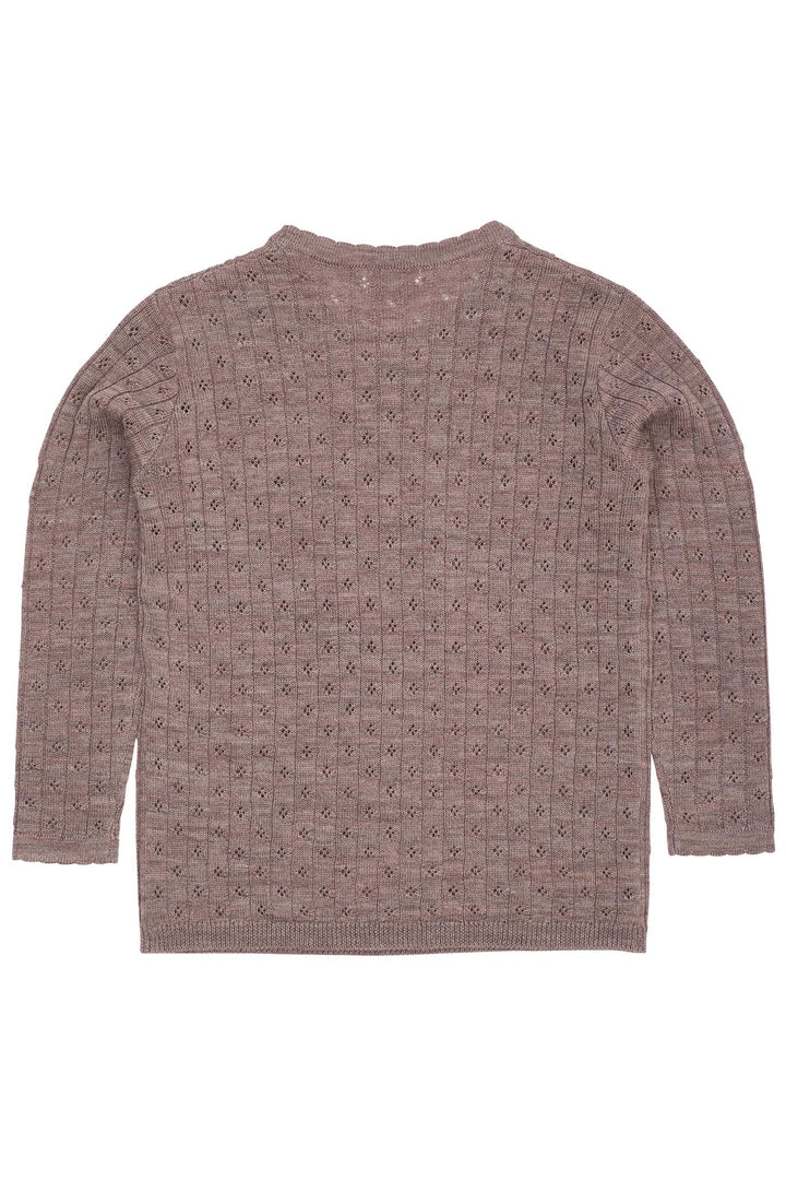 MERINO CLASSIC POINTELLE BLOUSE - NATURAL
