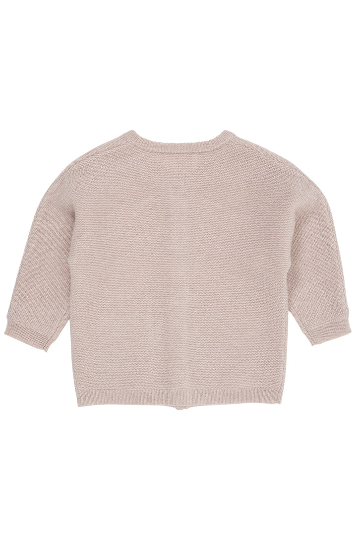 CASHMERE CLASSIC BABY CARDIGAN - BEIGE