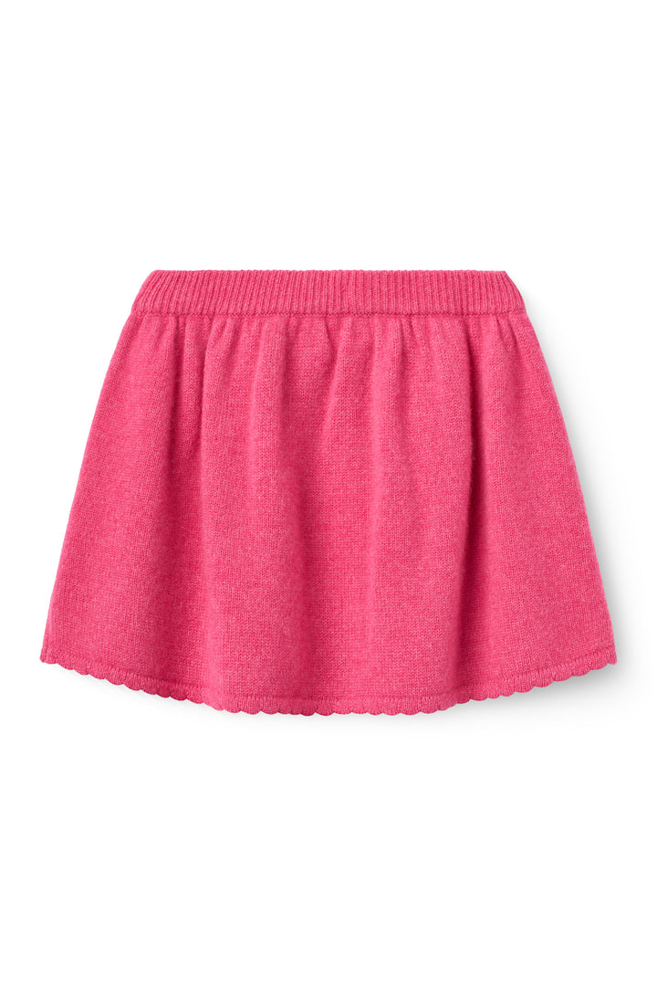 Cashmere Skirt w. Emb. - Fuschsia