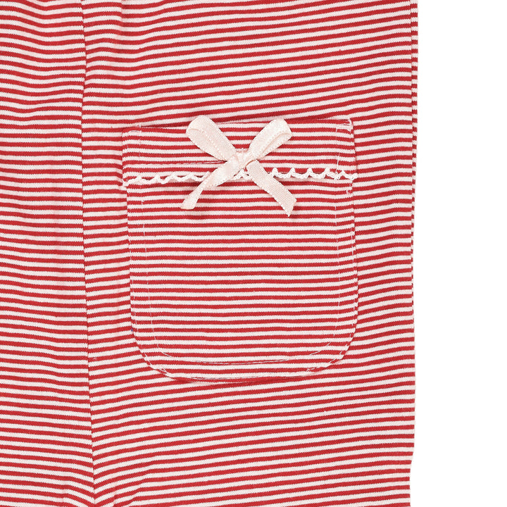 STRIPED FLARE PANT - RED/CREAM STRIPE