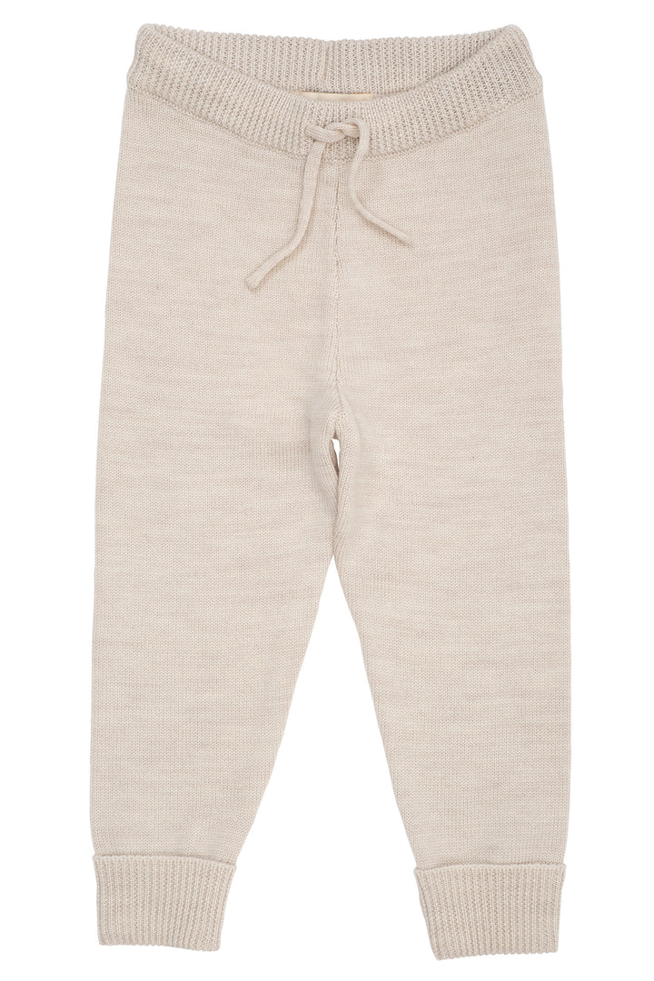 MERINO COZY PANT - PALE CREAM MELANGE