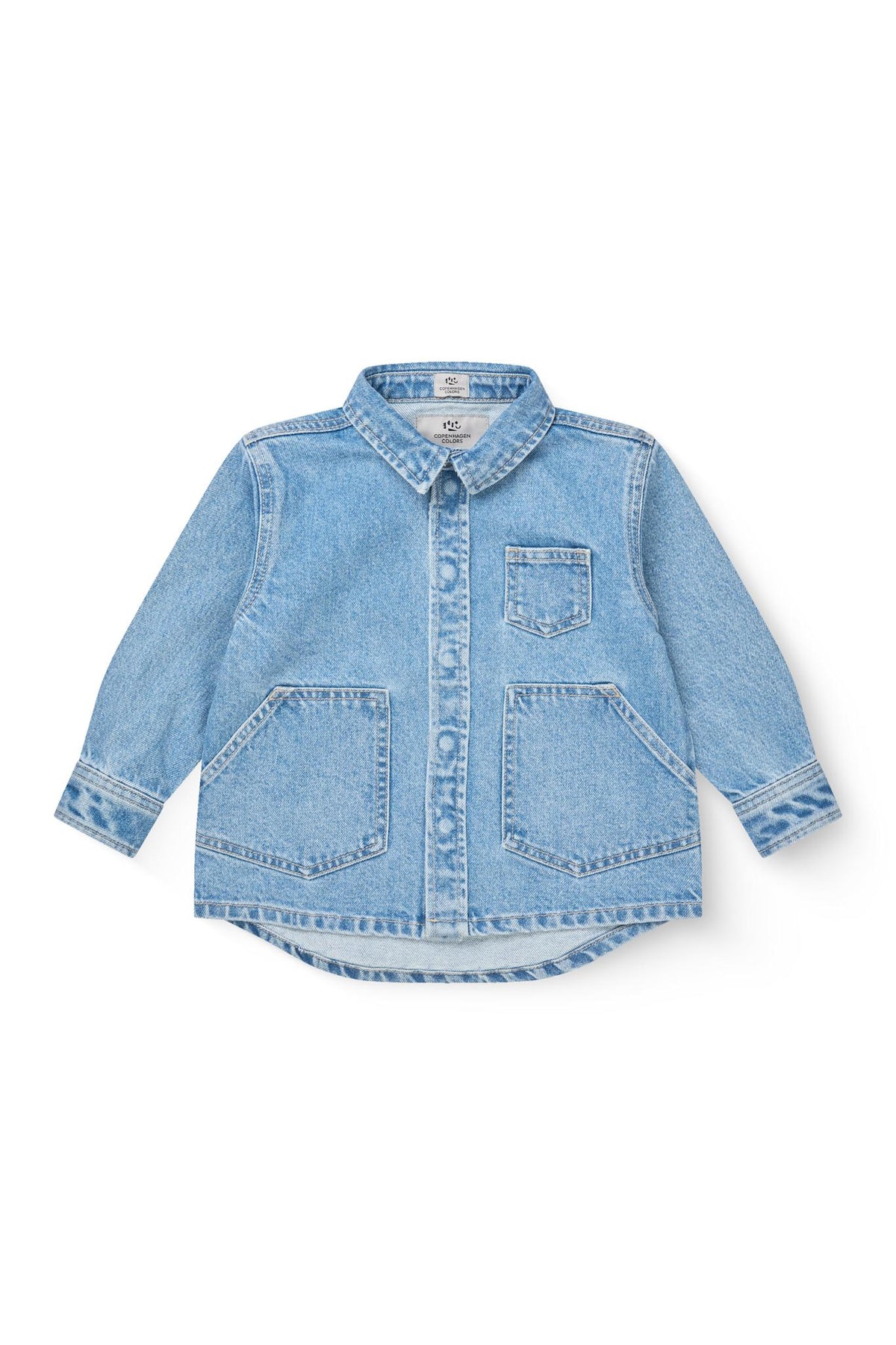 Color Indgio Washed Organic denim Jacket - Lt. Blue Indigo Washed – COPENHAGEN COLORS COM