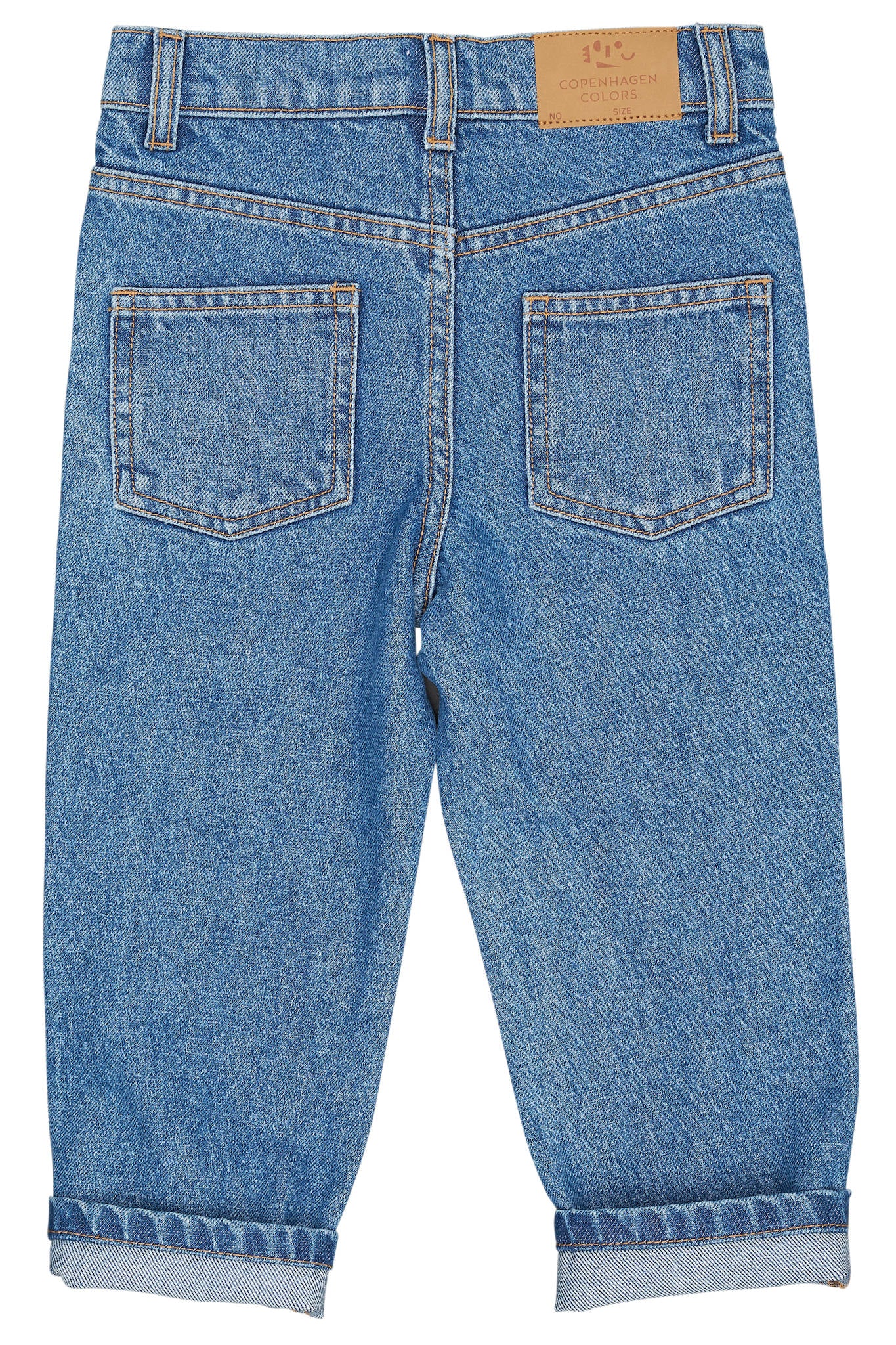 ORGANIC JUNIOR JEANS, REGULAR FIT - INDIGO BLUE WASHED