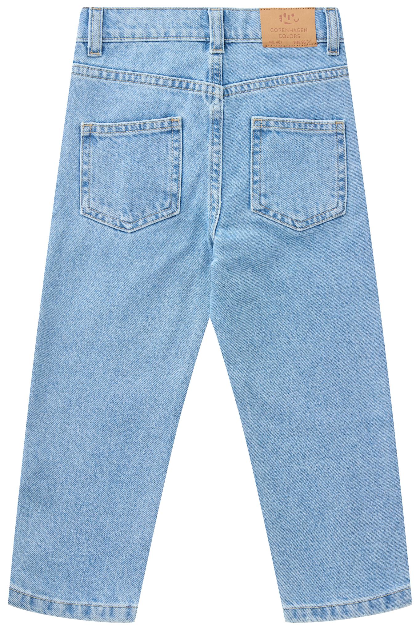 ORGANIC JUNIOR JEANS - REGULAR FIT - LT BLUE INDIGO WASHED